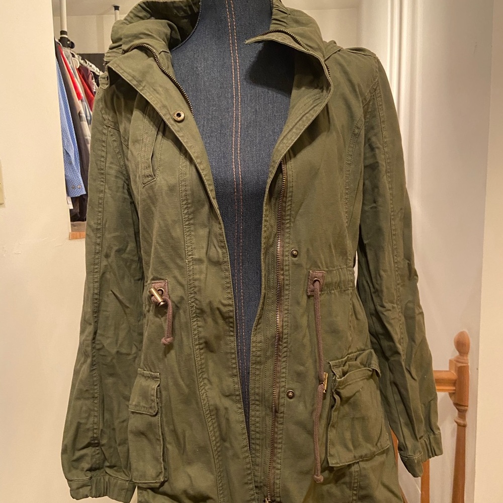 Dark Green Utility Jacket - Cotton On